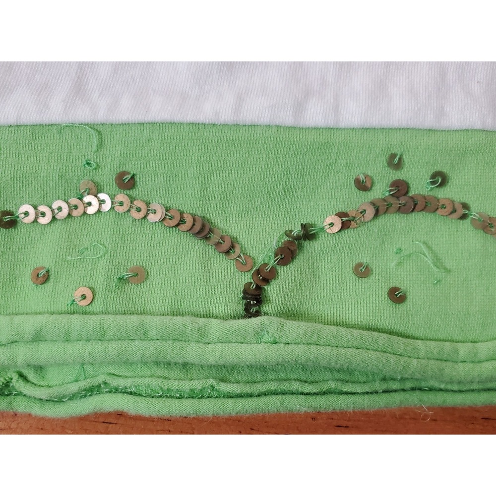 Double D Ranch Beaded Sequined Embroidered Short Sleeve‎ Medium Floral Shirt - Picture 8 of 12